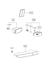 922013B100-LAMP ASY-FR FOG LH