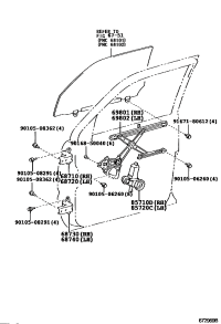 6871035030-HINGE ASSY FRONT DOOR UPPER RH