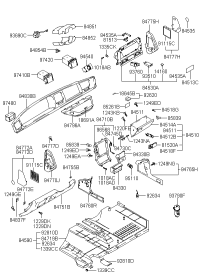 845543B600-ASHTRAY ASSY
