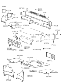 857303B151LK-TRIM ASSY-LUGGAGE SIDE LH
