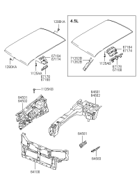 645173B000-BRACKET ASSY-FENDER MTG LH