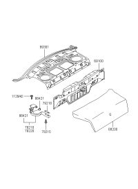 693003B310-PANEL ASSY-RR PACKAGE TRAY
