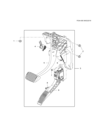 26689084-Pedal, brake & accel (w/bracket) (incl. 4-9)
