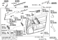 676106A400E1-BOARD SUB-ASSY, FRONT DOOR TRIM, RH
