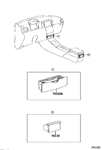 7410202180E0-BOX SUB-ASSY, FRONT ASH RECEPTACLE