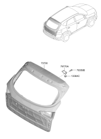 73700F8500-PANEL ASSY-TAIL GATE