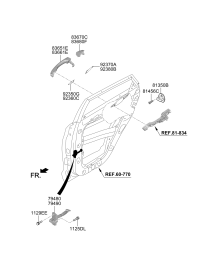 79480F8500-CHECKER ASSY-RR DR L