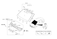 86110F9000-GLASS ASSY-W/SHLD