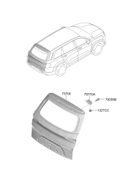 72800S3000-PANEL ASSY-TAIL GATE