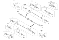 49600S3000-SHAFT ASSY-DRIVE RR,LH