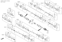 495002V500-JOINT ASSY-CV LH