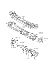 667022C010-RAIL ASSY-CURTAIN