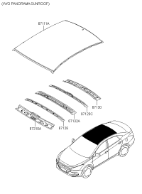 67131B3050-RAIL-ROOF RR