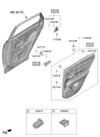 83610N8000LS5-HDL ASSY-RR DR I/S,LH