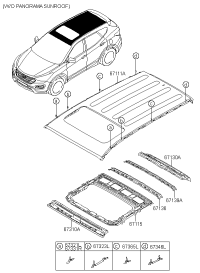 67141A1000-Rail assy-roof rr