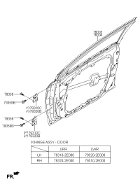 76003C3000-Door assy-front lh