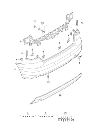 L8V4807067AGRU-Bumper cover l
