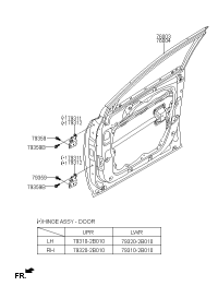 76003B8020-Door assy-front lh