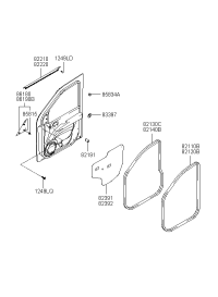 8211017000-W/STRIP-FR DR BODY SIDE LH
