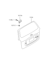 7971026000-HINGE ASSY-TAIL GATE