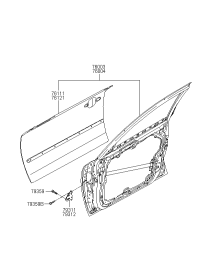 760030R000-Door assy-front lh