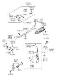 836213D000YMB-HOUSING-RR DR I/S HANDLE RH