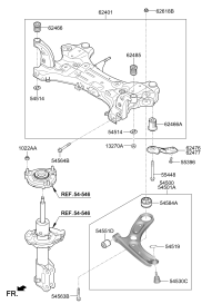 62405F0500-CROSSMEMBER COMPL(ASSY)