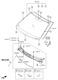 861310U000-Weatherstrip, fr. wind
