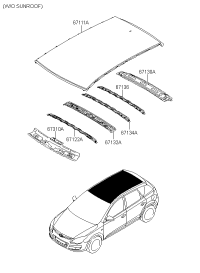 671922L000-RAIL-ROOF CTR NO.4