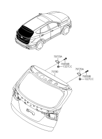 73700A1600-PANEL ASSY-TAIL GATE