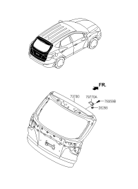 737002Z000-PANEL ASSY-TAIL GATE
