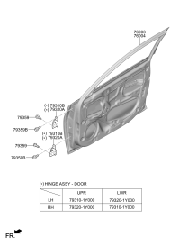 76003J1000-Door assy-front lh