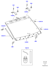 LR016242-HINGE ASSY-FR DR UPR LH