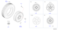403005RF7A-WHEEL A S/TIRE