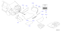 849103AW0A-Panel, luggage compartment trim, front