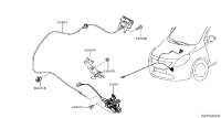 656013BB2A-Lock assy-hood