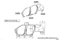 610170E060-Member sub-assy, rear side, rh/lh