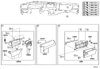 5504208030B0-DOOR SUB-ASSY, INSTRUMENT PANEL BOX, NO.2