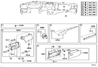 5504208011B0-DOOR SUB-ASSY, INSTRUMENT PANEL BOX, NO.2
