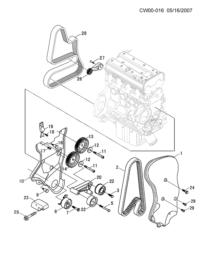 9128722-BELT TIMING