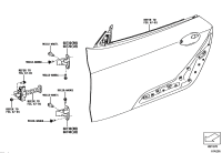 68720WAA01-HINGE ASSY, FRONT DOOR, LOWER, RH/LH