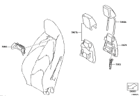 71772WAA01-Board, front seat back