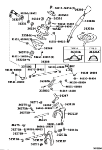 3355460081-CAP, TRANSFER SHIFT LEVER