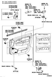674910K020C0-GARNISH, FRONT DOOR LOWER FRAME BRACKET, RH