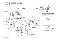 7336008080B0-BELT ASSY, REAR SEAT 3 POINT TYPE, OUTER RH
