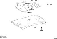 6331002T31A0-HEADLINING ASSY, ROOF