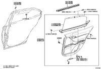 6763006K9020-BOARD SUB-ASSY, REAR DOOR TRIM, RH