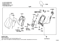 7155206670-PAD, FRONT SEAT BACK, LH(FOR SEPARATE TYPE)