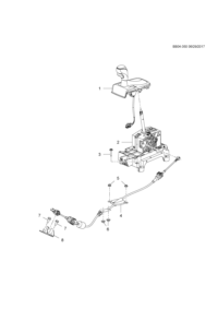 26238412-Knob assy-a/t lever