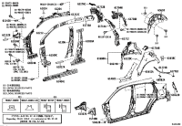 61204F4030-RAIL SUB-ASSY, ROOF SIDE, INNER LH